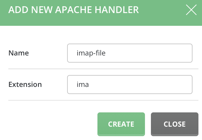 add apache handlers