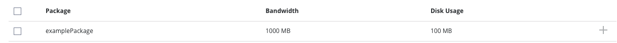 Manage user packages