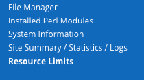 Resource limits